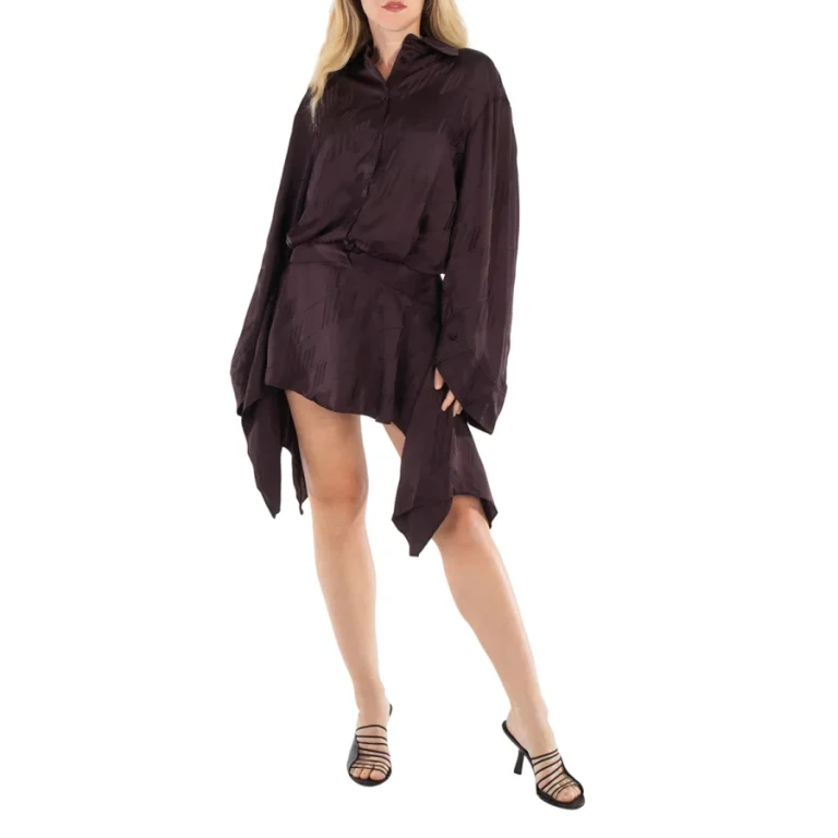 The Attico Ladies Brown Mischa Mini Dress