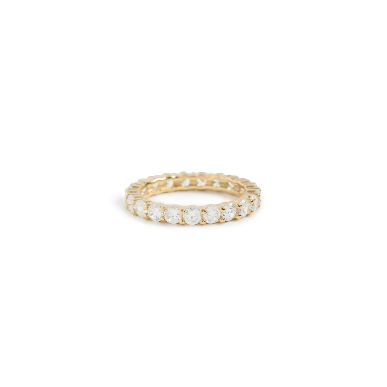 SHASHI Eternity Band Ring Gold 8