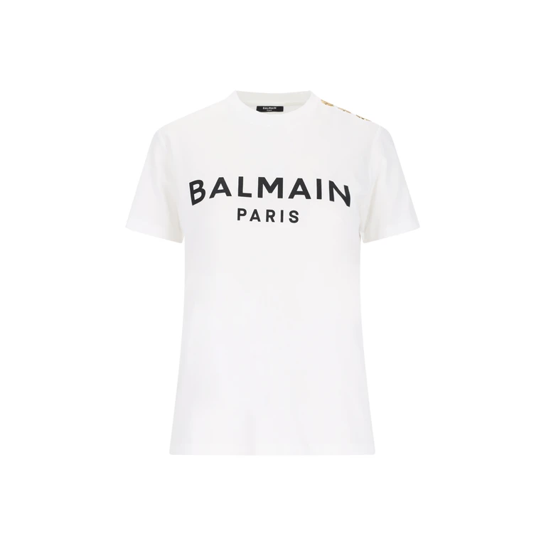 Balmain T-shirts and Polos White Cotton - Women