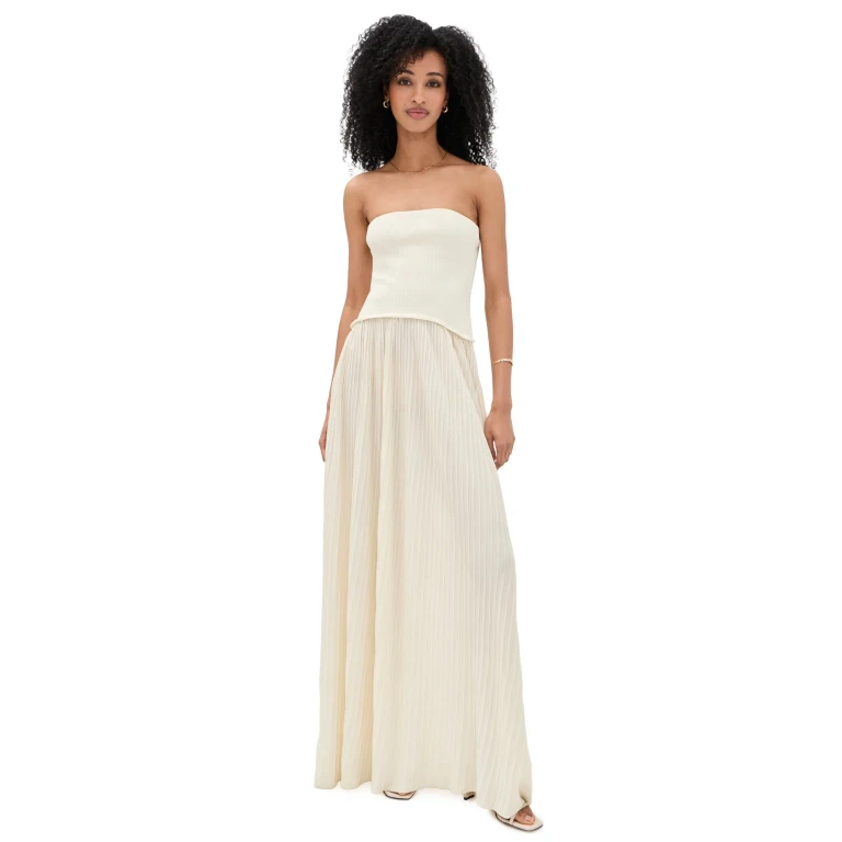 Solid & Striped The Strapless Soglio Dress Brule S