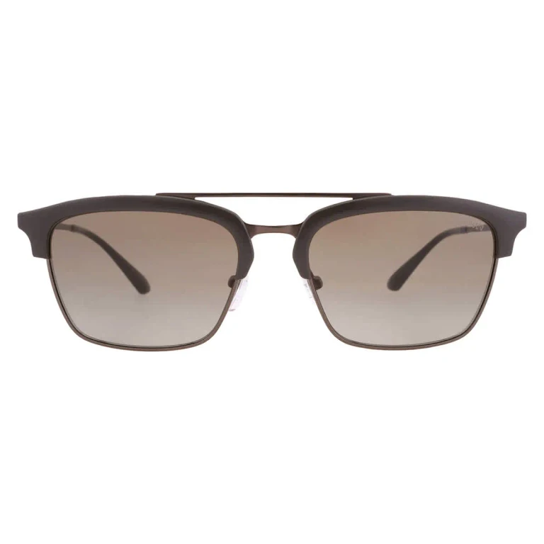 Emporio Armani Green Gradient Square Mens Sunglasses EA4228 30038E 55