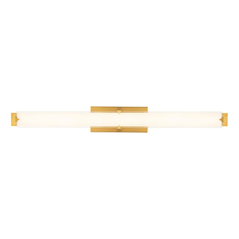 Aged Brass LED Bathroom Vanity Light from the Carlisle Collection