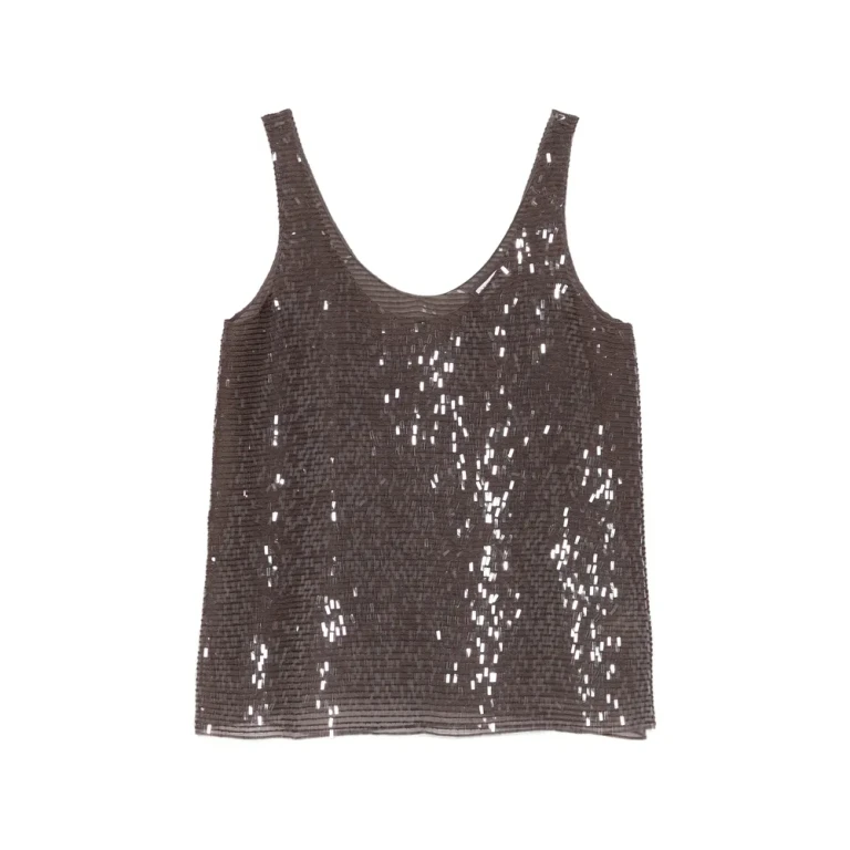 Haut orné de sequins Brunello Cucinelli