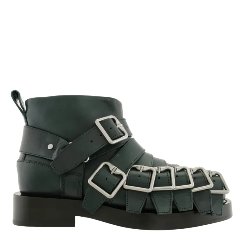 Burberry Multi-Straps Leather Boots