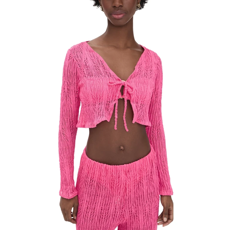 Peixoto Jesse Top Pink Weave L