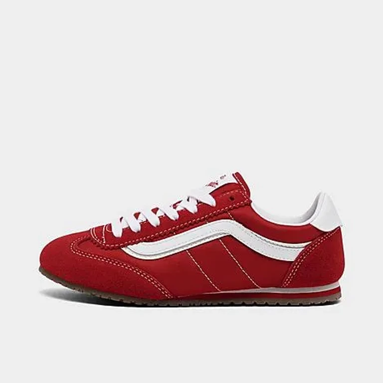 Vans Girls' Big Kids Super Lowpro Casual Shoes in Racing Red Size: 3.5