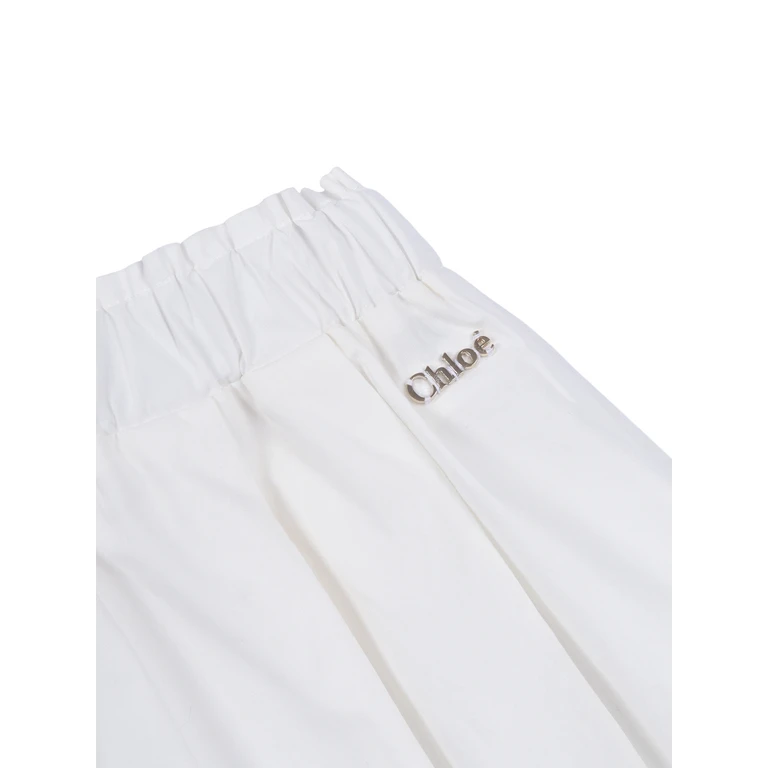 Chloé TROUSERS White Cotton Pant
