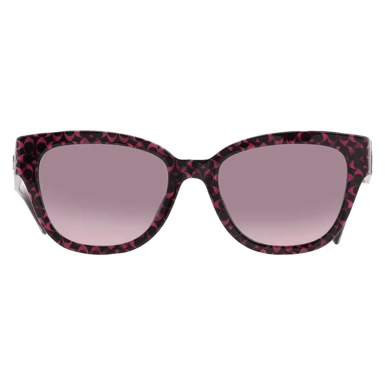 Coach Grey Rose Gradient Butterfly Ladies Sunglasses HC8379U 578346 54