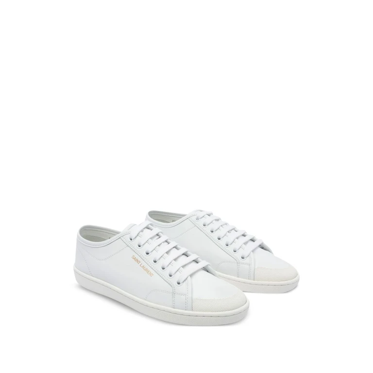 Saint Laurent Sneakers White Calf Lather - Women