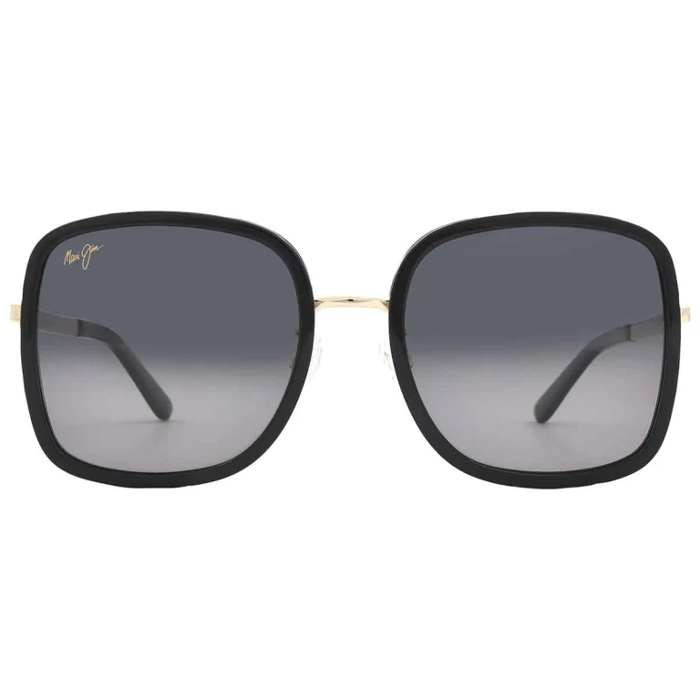 Maui Jim Pua Neutral Grey Square Unisex Sunglasses GS865-02 55