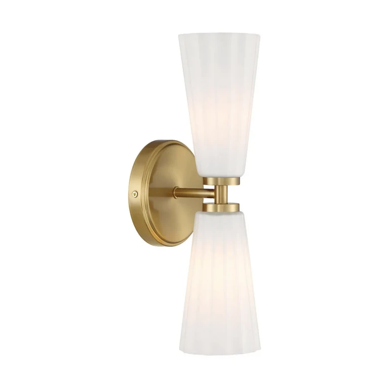 Wall Sconce in Natural Brass