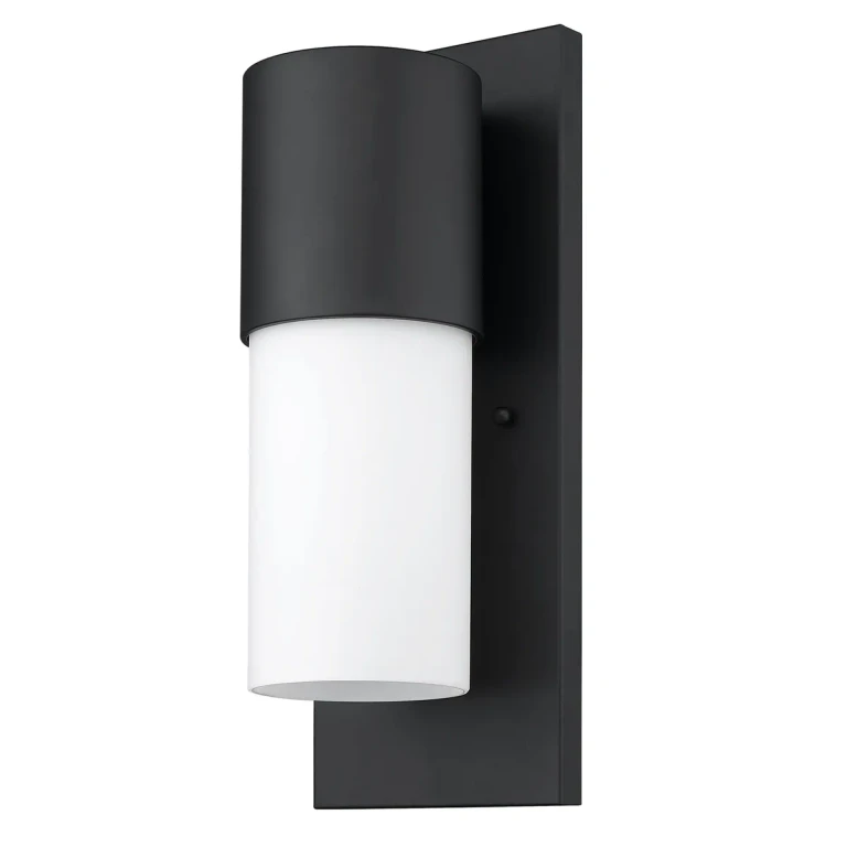 Matte Black One Light Wall Sconce from the Cooper Collection