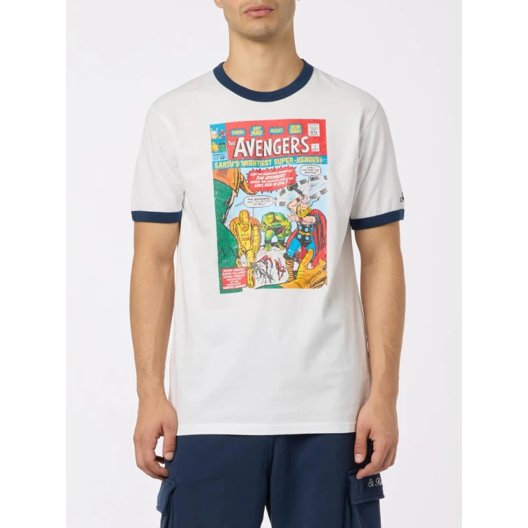 MC2 Saint Barth Dean T-shirt With Avengers Print Special Edition