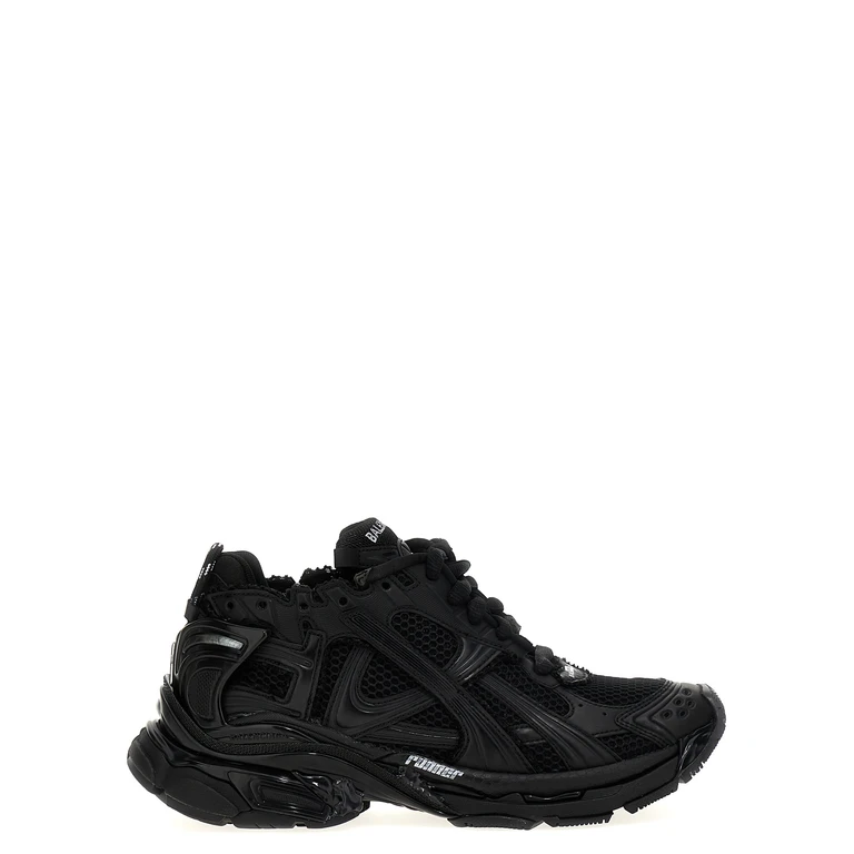 Balenciaga Black Polyester Athletic Sneakers - Men