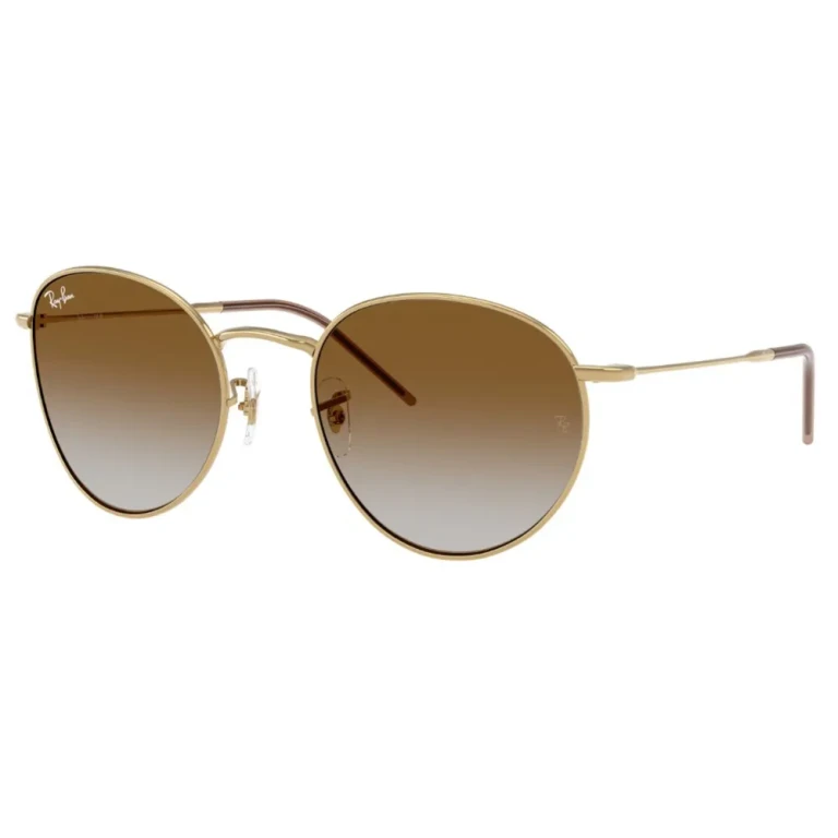 Ray Ban ROUND REVERSE Brown Gradient Round Unisex Sunglasses RBR0103S 001/CB 55