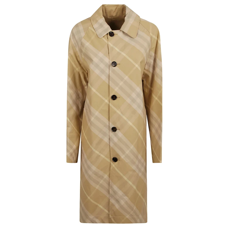 Burberry Check Print Long Coat