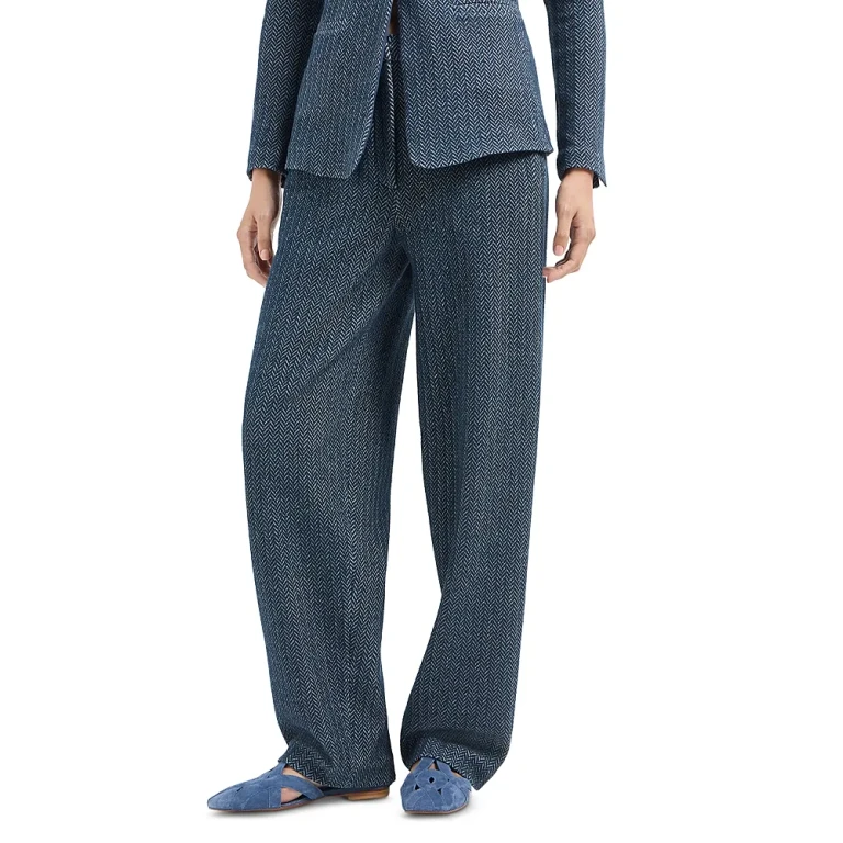 Emporio Armani Jersey Two Tone Chevron Trousers