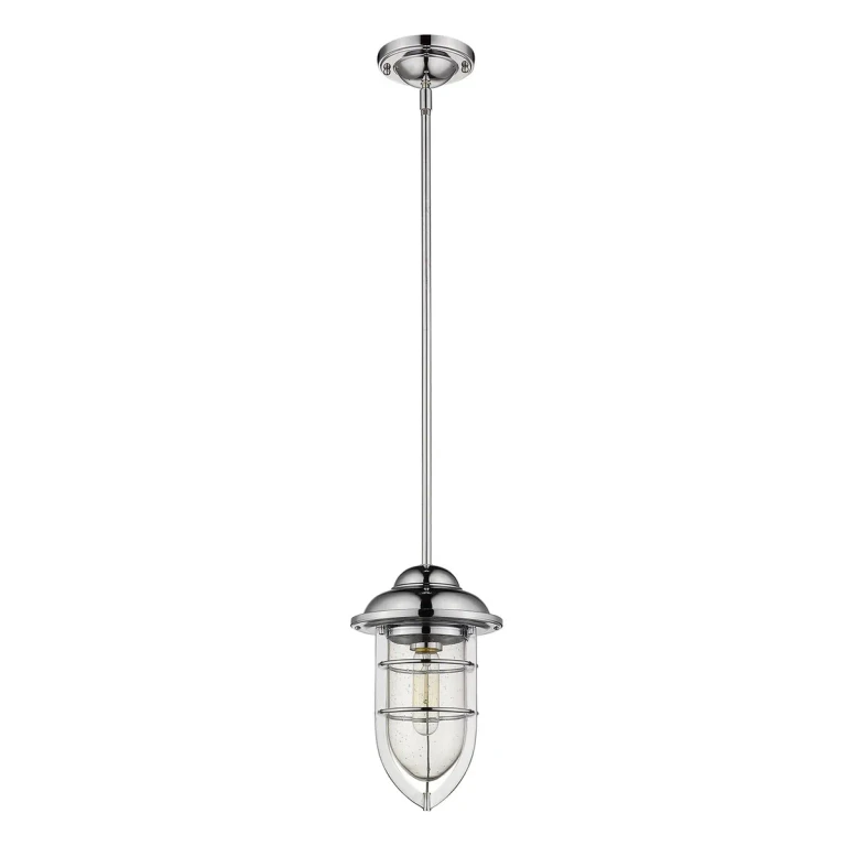 Chrome One Light Mini Pendant from the Dylan Collection