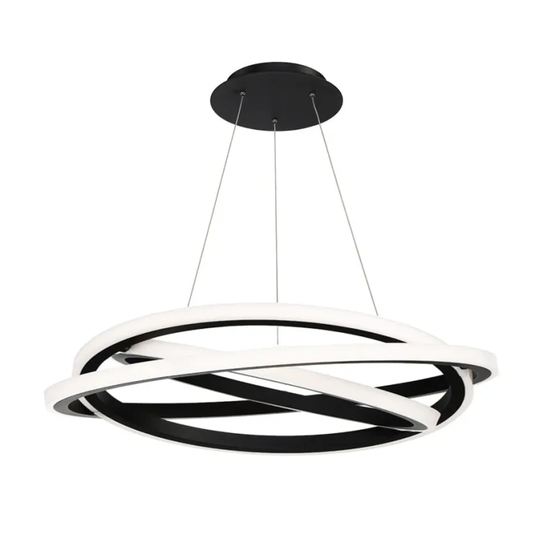 Modern Forms Veloce 38" Contemporary Chandelier in Black