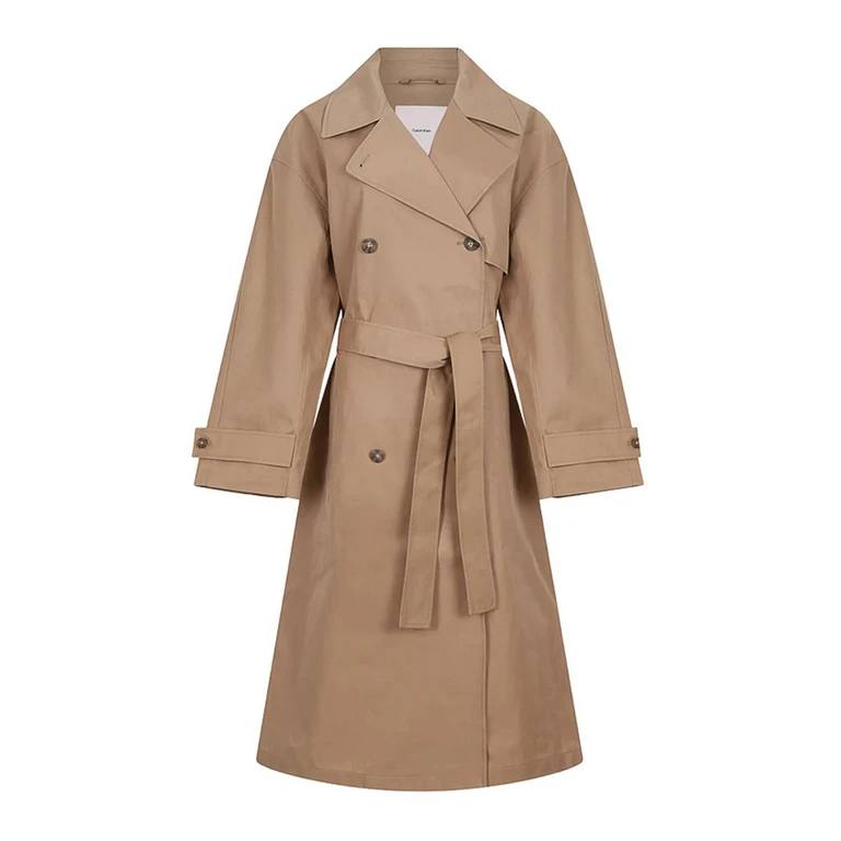 Calvin Klein Double-breasted Belted Trench Coat