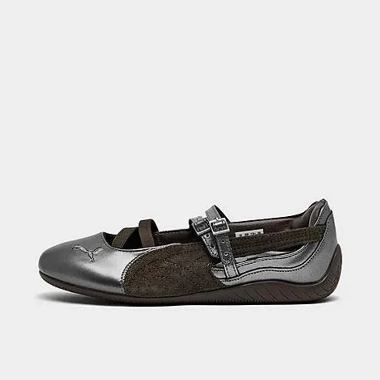 Women's Womens Puma Speedcat Ballet Lux Mary Jane Casual Shoes in Chocolate/Gum Size: 5.5