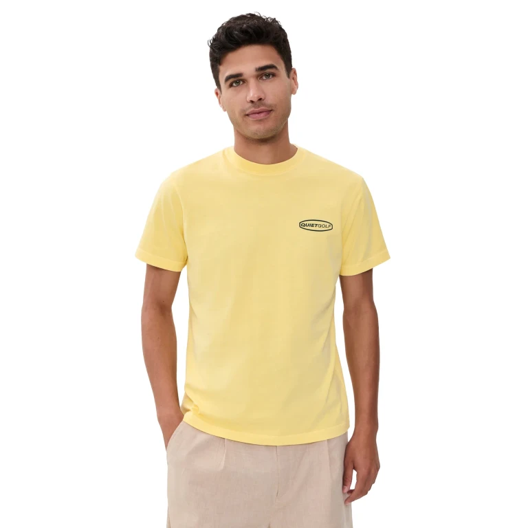 Quiet Golf Pro Shop T-Shirt Yellow L