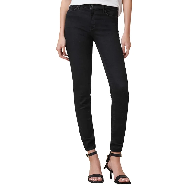 Allsaints Miller Size Me High Rise Skinny Jeans in Black