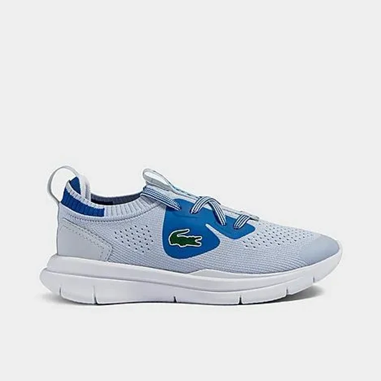 Lacoste Little Kids Run Spin Knit Casual Shoes in Dark Blue Size: 1.0