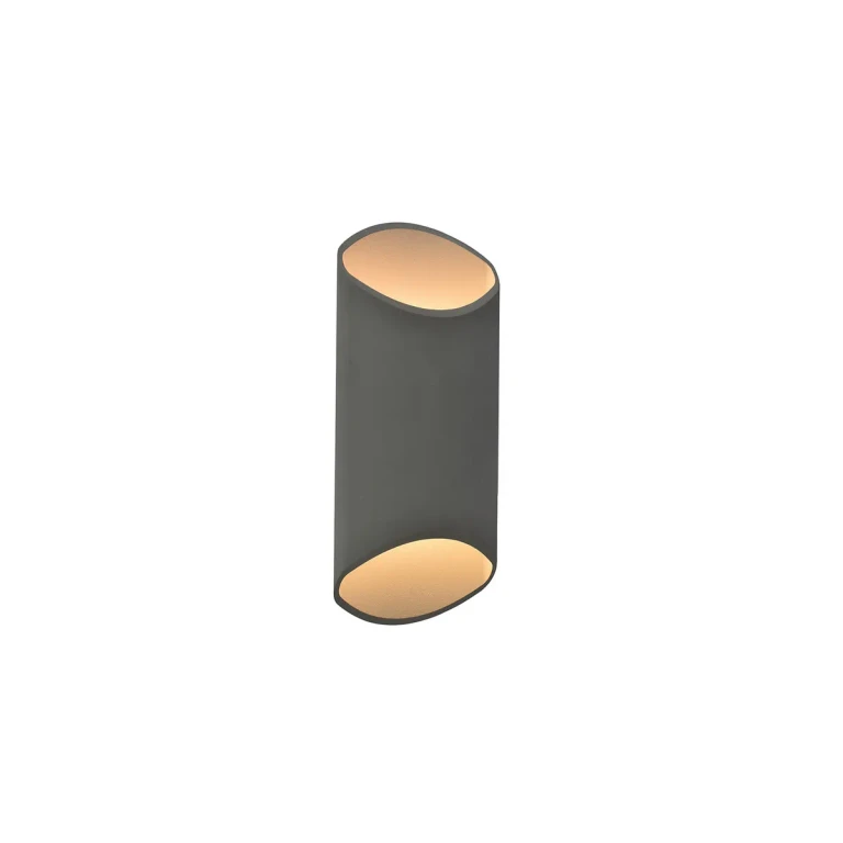 Avenue Outdoor 2-Light LED Outdoor Wall Mount in Silver