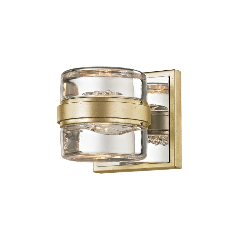 Troy Splash 5" Bathroom Vanity Light in Silver Leaf