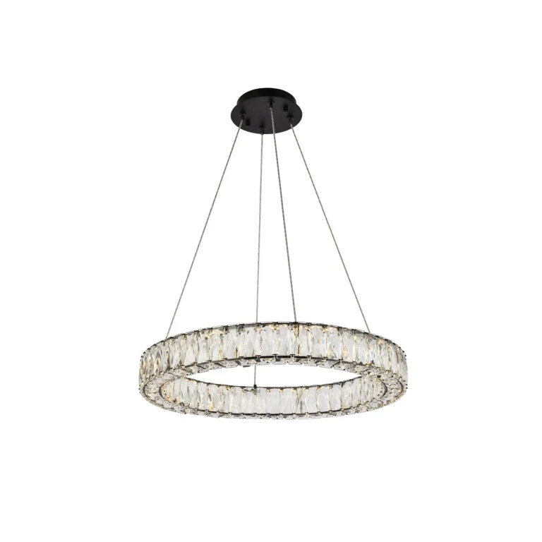 Black LED Pendant from the Monroe Collection