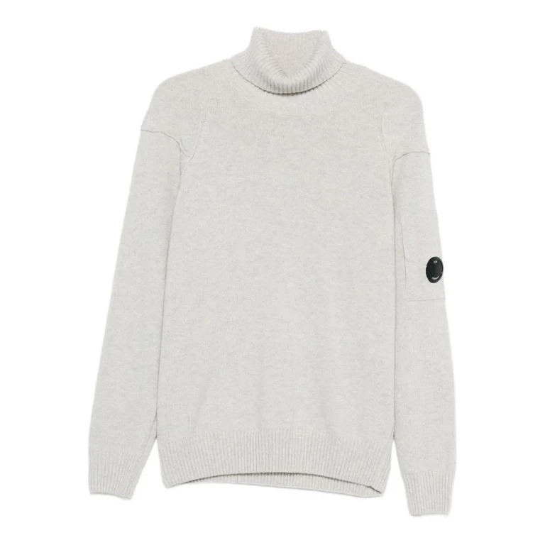 C. P. Company Logo Wool Turtle-neck Sweater
