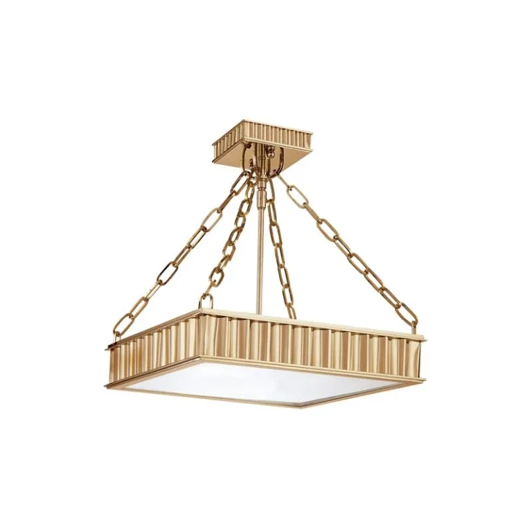 Middlebury 3-Light 16" Ceiling Light in Aged Brass