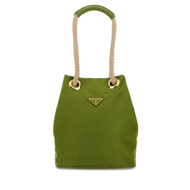 Green Re-nylon Prada Mariner Bucket Bag