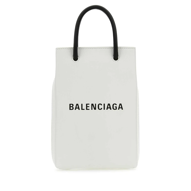Balenciaga Black Leather Phone Case 1000 Cover - Women