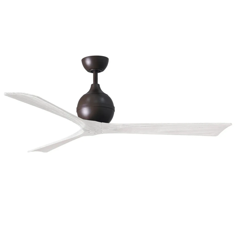 Irene 6-Speed DC 60" Ceiling Fan in Textured Bronze with Matte White blades