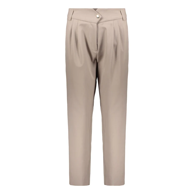 Herno Elegant Beige Trousers With High Waist