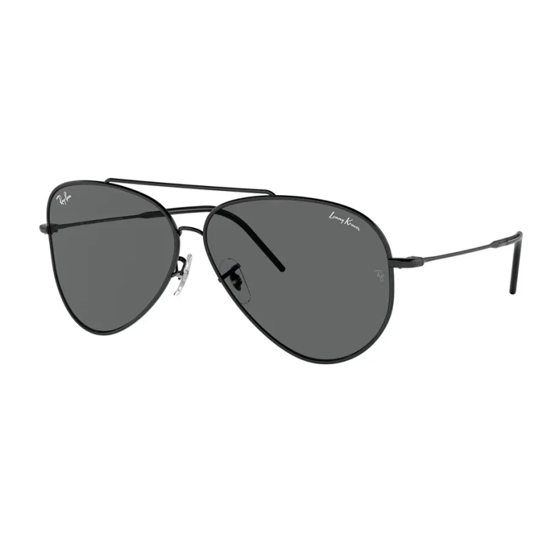 Ray Ban Lenny Kravitz Aviator Reverse Dark Grey Pilot Unisex Sunglasses RBR0101S 002/GR 62