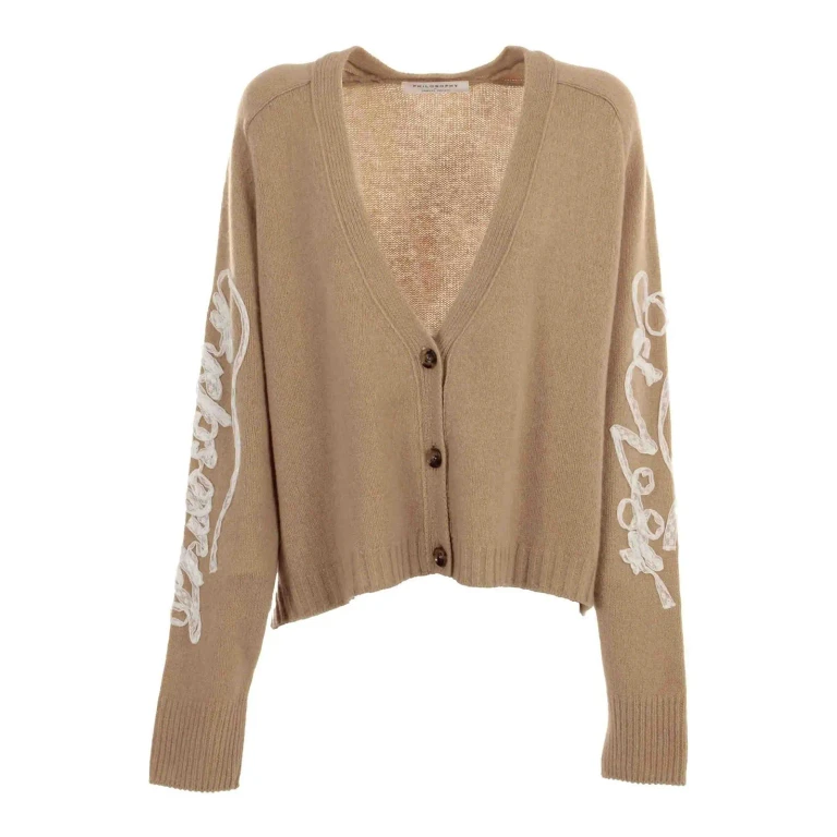Philosophy di Lorenzo Serafini Pull Col Bateau - Beige