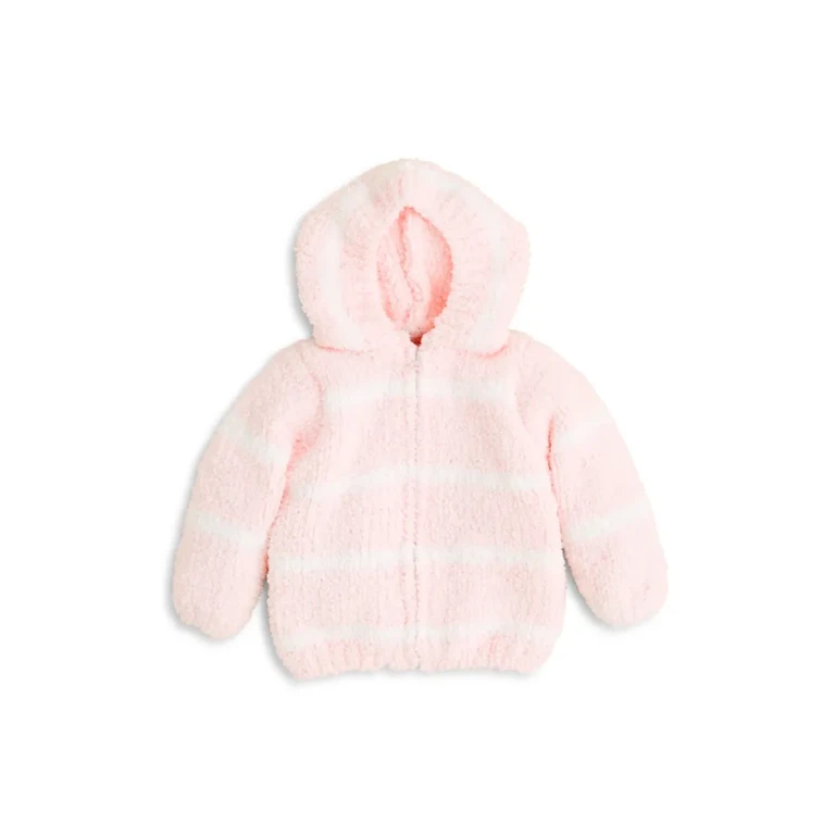 Angel Dear Girls' Striped Hooded Jacket - Baby