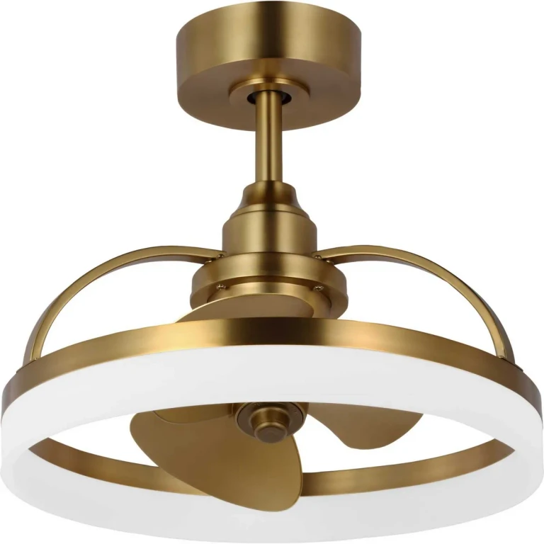 Brushed Bronze Ceiling Fan from the Shear Collection