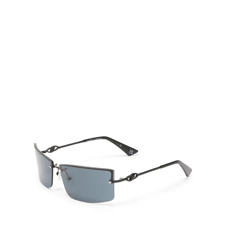 Le Specs Alien Rectangle Sunglasses, 69mm