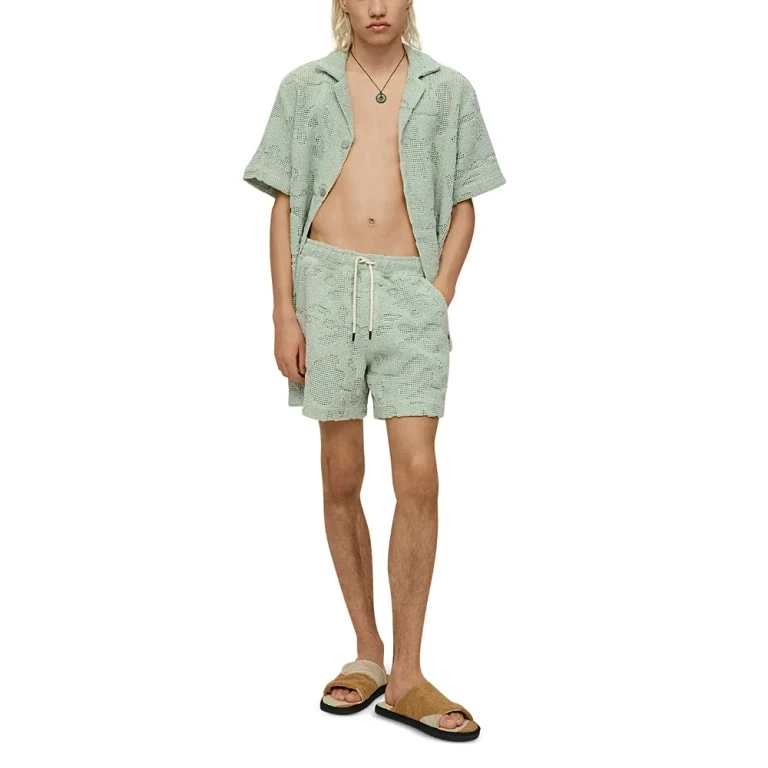 Oas Galbanum Crochet Shorts