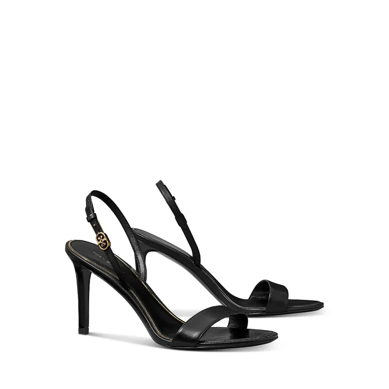 Tory Burch Women's Double T Buckle Heel Sandals