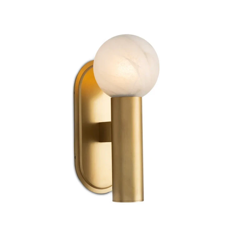 Natural Brass LED Wall Sconce from the Dion Collection