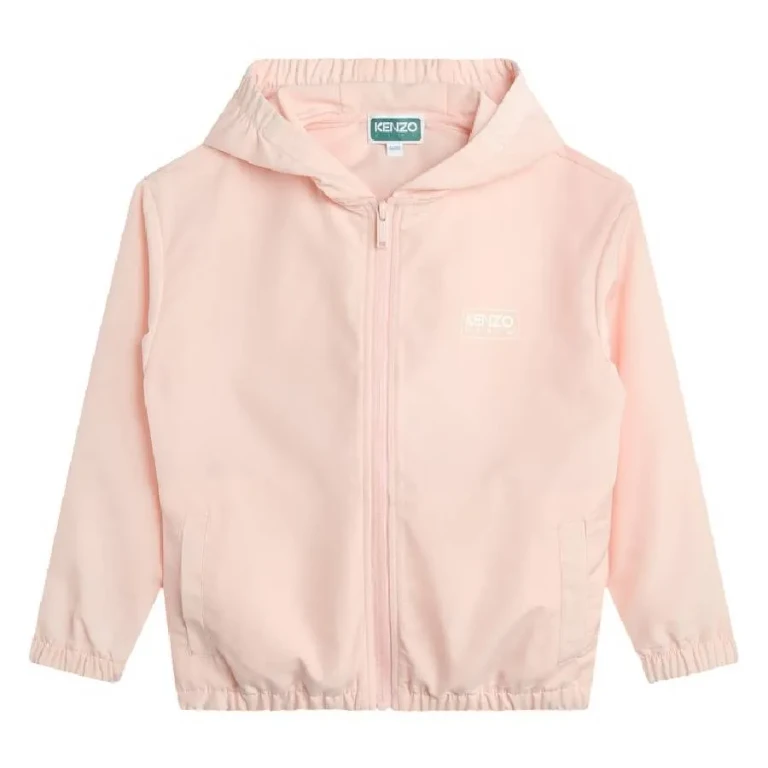 Kenzo Girls Logo-Print Hooded Jacket