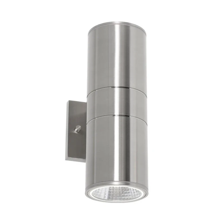 Satin Nickel LED Outdoor Wall Sconce from the Everly Collection