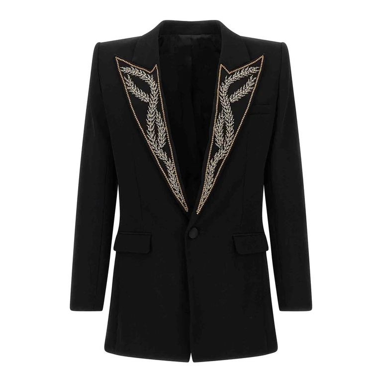Balmain Leaf Embroidery Blazer