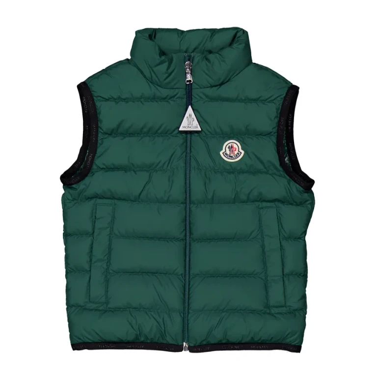 Moncler Boys Dark Green Down Vest