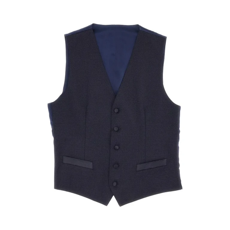 DOLCE & GABBANA Wool tailored vest Man 48